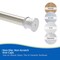Kenney Mfg No Tools Shower Curtain Rod, 42-72", Brushed Nickel KN609C/18V1H - alternate 3